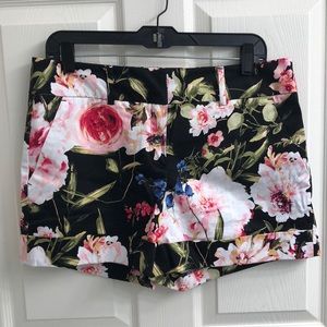 Floral Mid-Rise Shorts